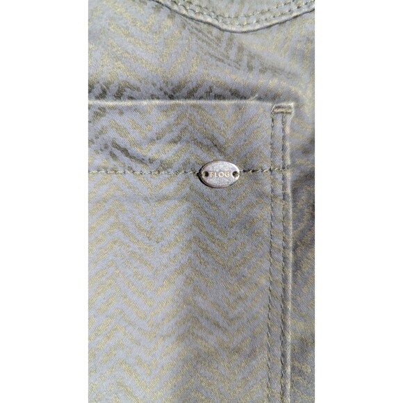 Bevy Flog Women Pants Size 29 Shely Hidden Chevron Stripe Tapered Slim Fit Check - Picture 6 of 13